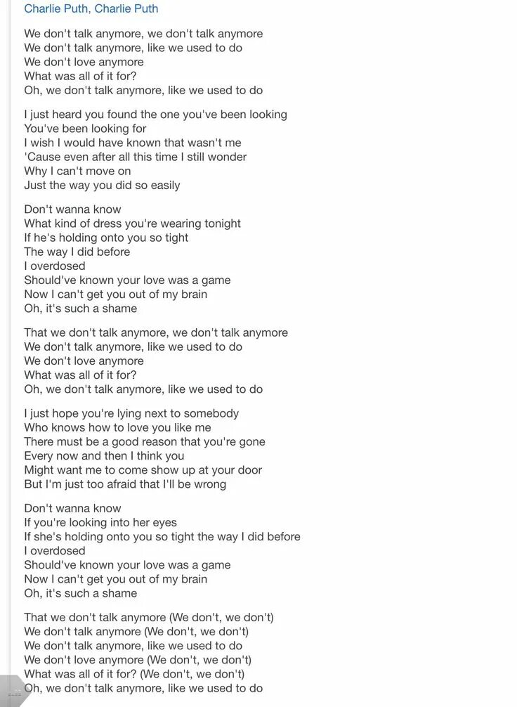 We don't talk anymore текст. Песня we don't talk anymore текст. We don't talk anymore Charlie Puth текст. We don’t talk anymore Чарли пут. Anymore перевод на русский