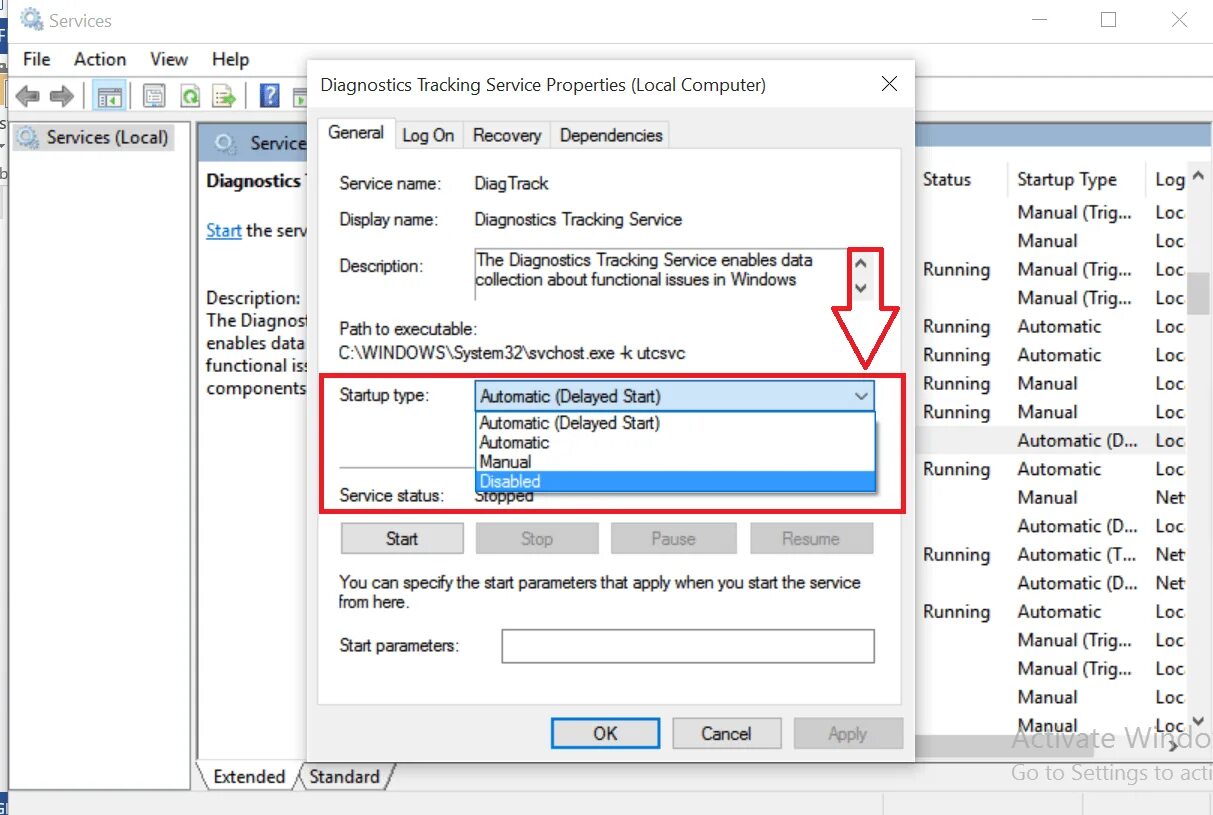 Sc config start disabled. Sc config start disabled