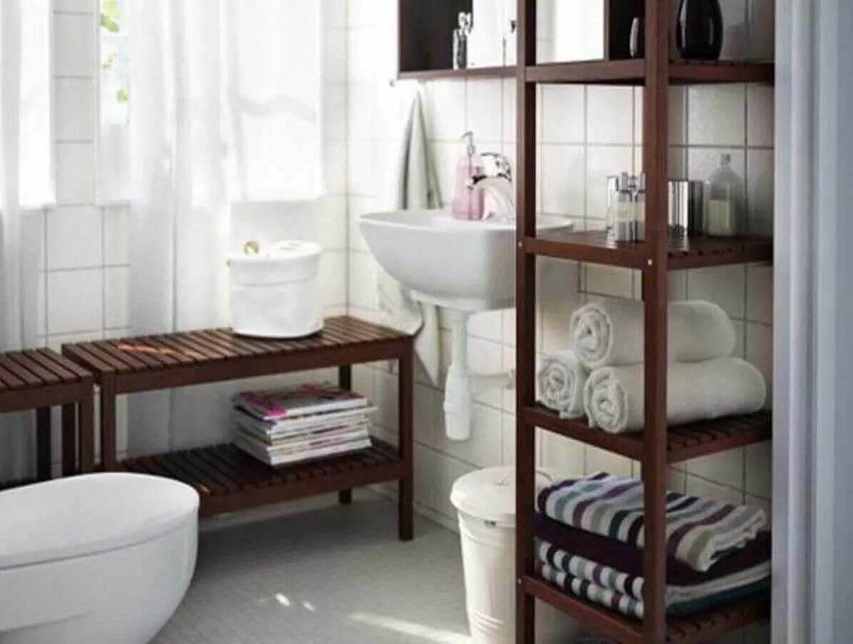 Ikea МОЛЬГЕР. Икеа стеллаж для ванной МОЛЬГЕР. Деревянный стеллаж в ванную комнату. Этажерка в ванную комнату. Полка стеллаж для ванной