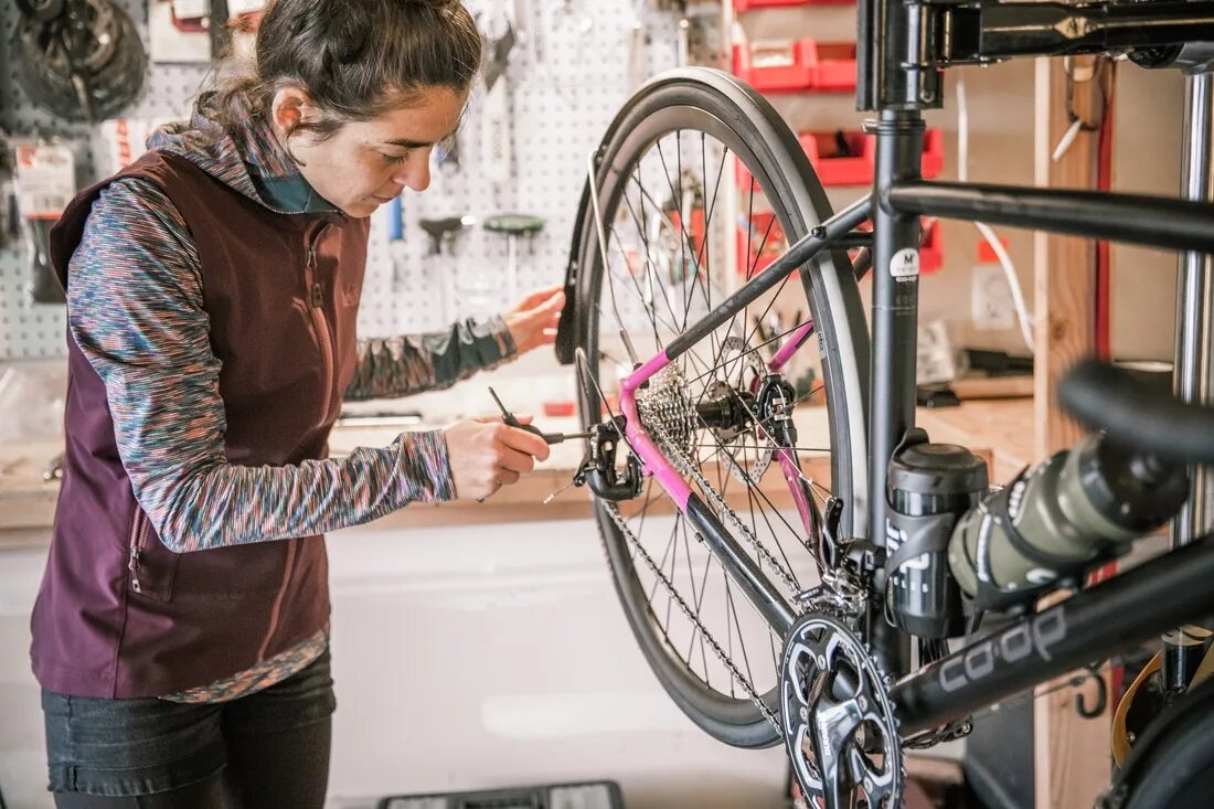 Bicycle Maintenance. Maintenance Bike. Bicycle Repair. Bicycle Mechanic. The bike being repaired