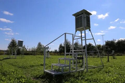 Школьная метеостанция с будкой