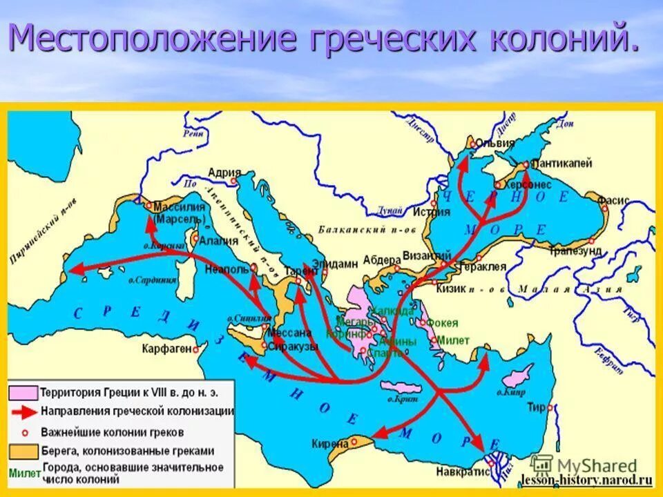 Великая колонизация древней Греции. Древняя Греция Греческая колонизация. Греческие колонии на территории России карта. Названия колоний древней Греции 5 класс.