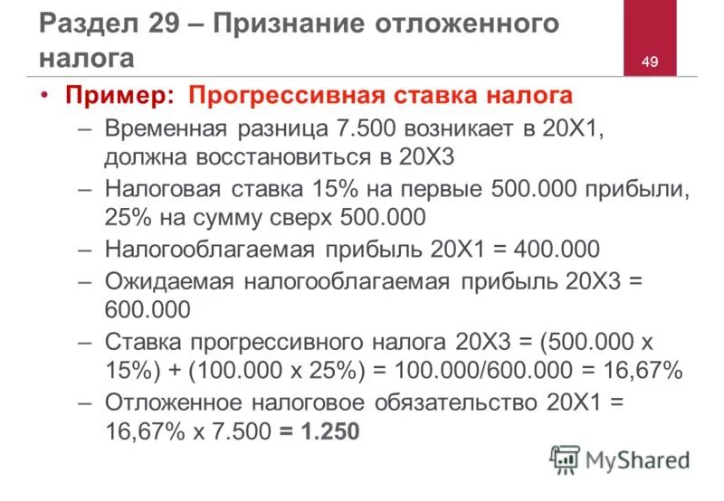 Налог 3 результаты. Пример прогрессивной налоговой ставки. Прогрессивная ставка НДФЛ. Временные налоговые разницы примеры. Примеры прогрессивных ставок налога.