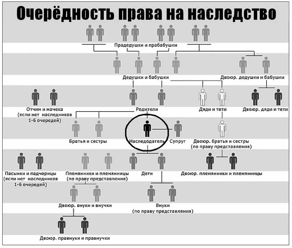 Наследники после смерти сестры. Схема очереди наследников порядок наследования. Наследники очередность наследования по праву представления. Наследники очередность наследования по закону схема. Наследование по закону первой очереди доли наследования.