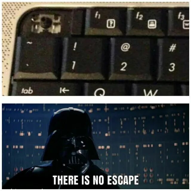 There is we have no left. There is no escape. there is no escape vader. escape мем. there&#039;s no escape.