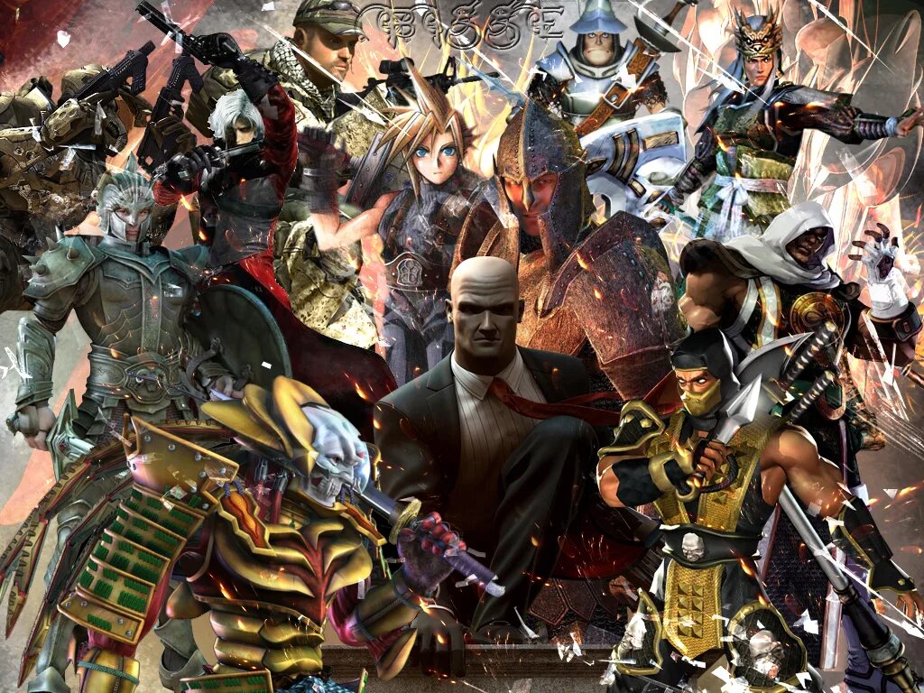 Популярные герои компьютерных игр. Персонажи из игр. Скорпион mortal kombat x. Патрик браун. Персонажи из разных игр.