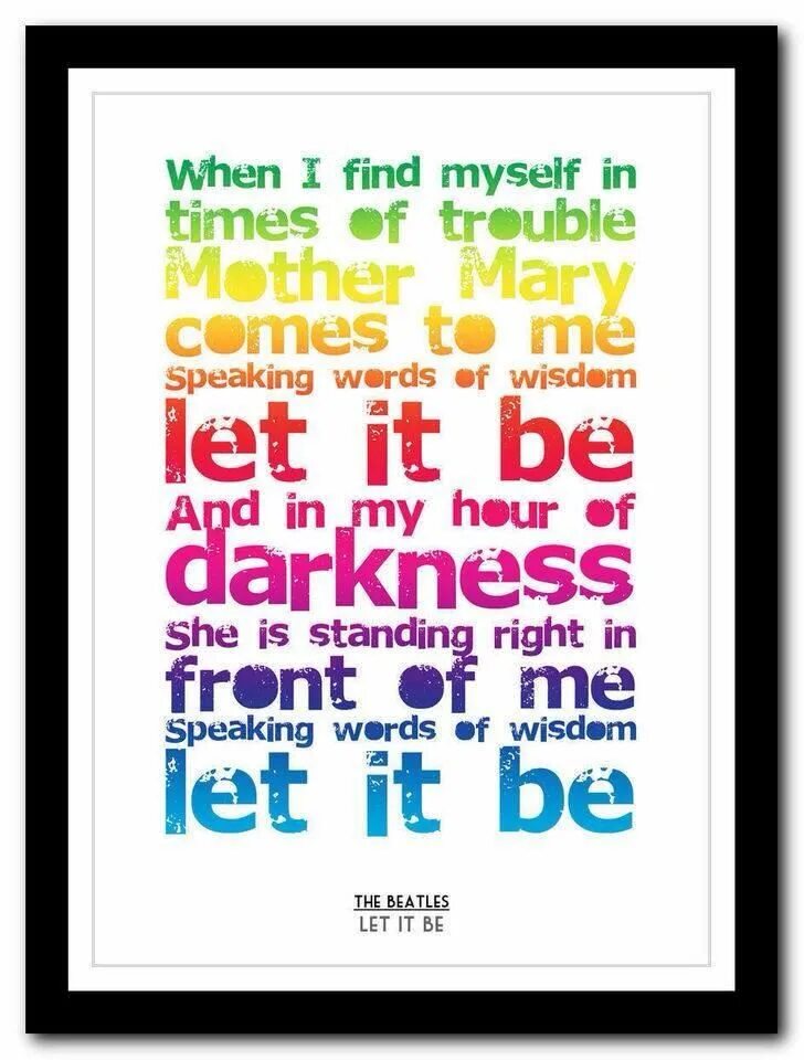 Let it being. Let it be надпись. плакат let it go. let it print. just let it be.