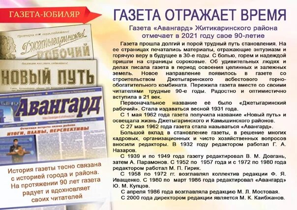 Отметили юбилей газеты