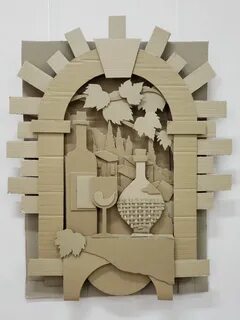 Картины из картона