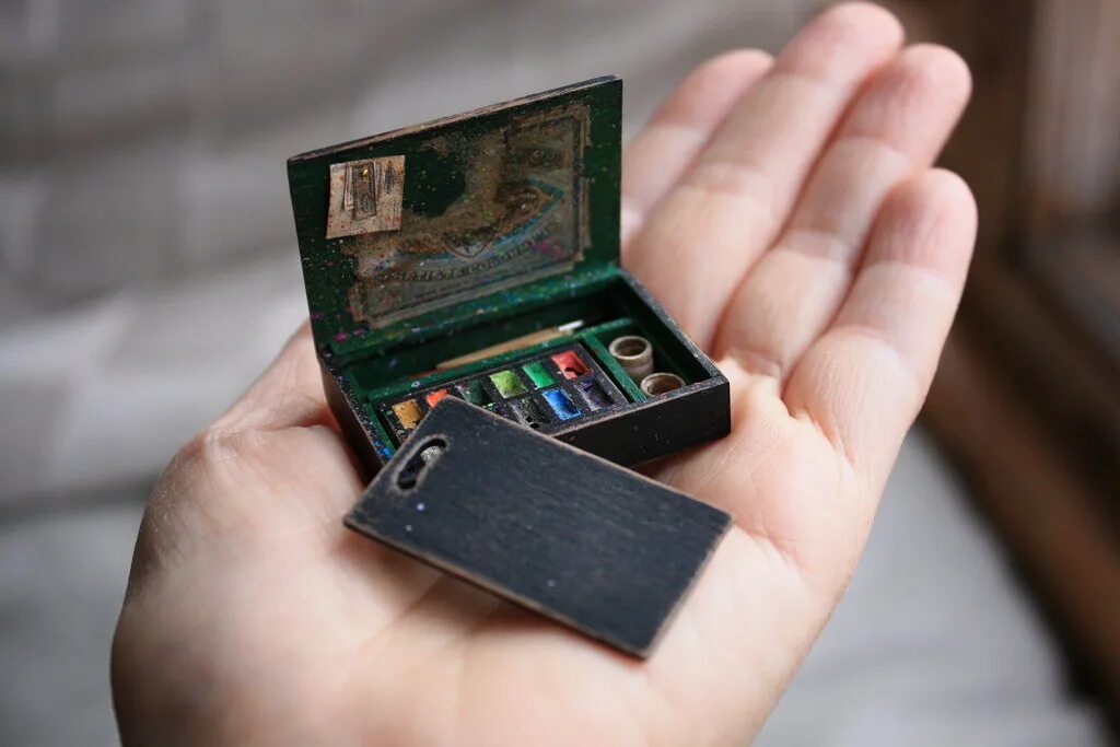 Fill in miniature artistic box. Магнитный бокс для миниатюр. Pochade Box. Магнитный бокс для миниатюр купить.