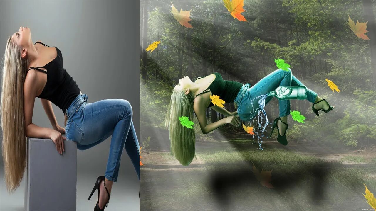 Effect fly. Креатив фотошоп. кастинг, отбор, фотоманипуляции. how to make pop out photo manipulation effect in photoshop. flying effect.