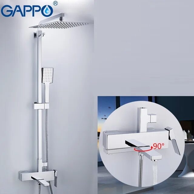 Отзывы gappo душевые. Душевая система Gappo g2418. Душевая стойка Gappo g2418 хром. Душевая стойка со смесителем телескопическая Gappo Futura g2418. Gappo g2418-40 душевая система.