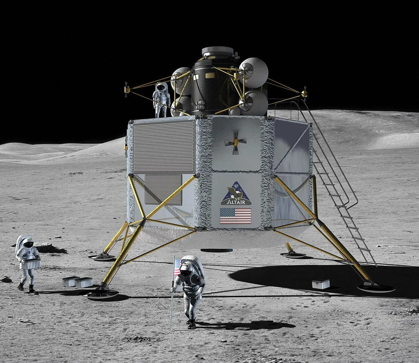 Lunar Lander космический аппарат. Альтаир посадочный модуль. Лунный посадочный модуль Альтаир. Altair Lunar Lander. Пилотируемый полет на луну