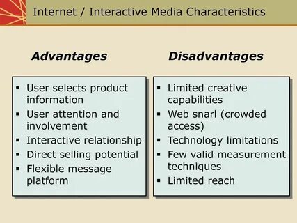 Advantages of the internet