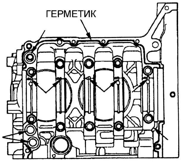 Герметик на блок Субару. Ej251 блок цилиндров. Нанесение герметика на блок цилиндров Субару. Нанесение герметика на блок Субару. Схема нанесения герметика