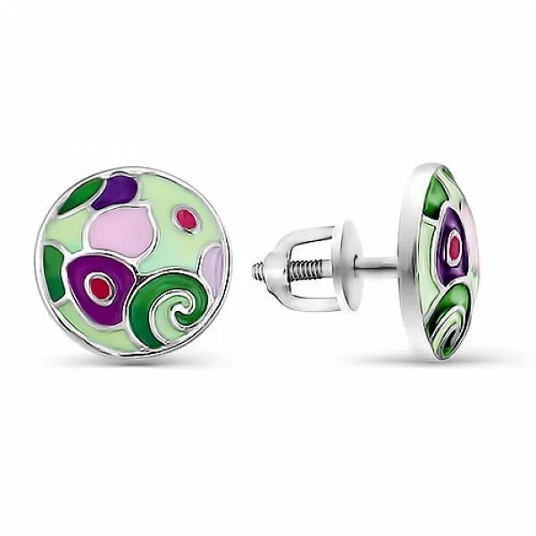 Пусеты минанкари. Серьги пусеты с эмалью из серебра. Пусеты белой эмалью в золоте. Серьги т107028365. Серьги пусеты серебро с эмалью.