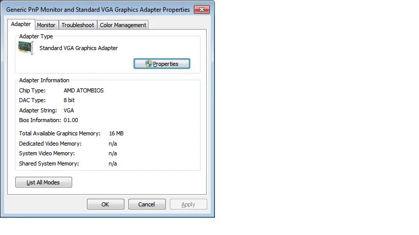 Выделенной и общей графической памяти. Универсальный монитор PNP. Универсальный монитор ПНП. Универсальный монитор не PNP. Видеокарта ATI atombios.