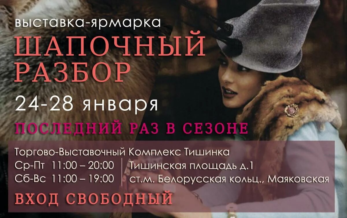 выставки на тишинке в 2024 году расписание