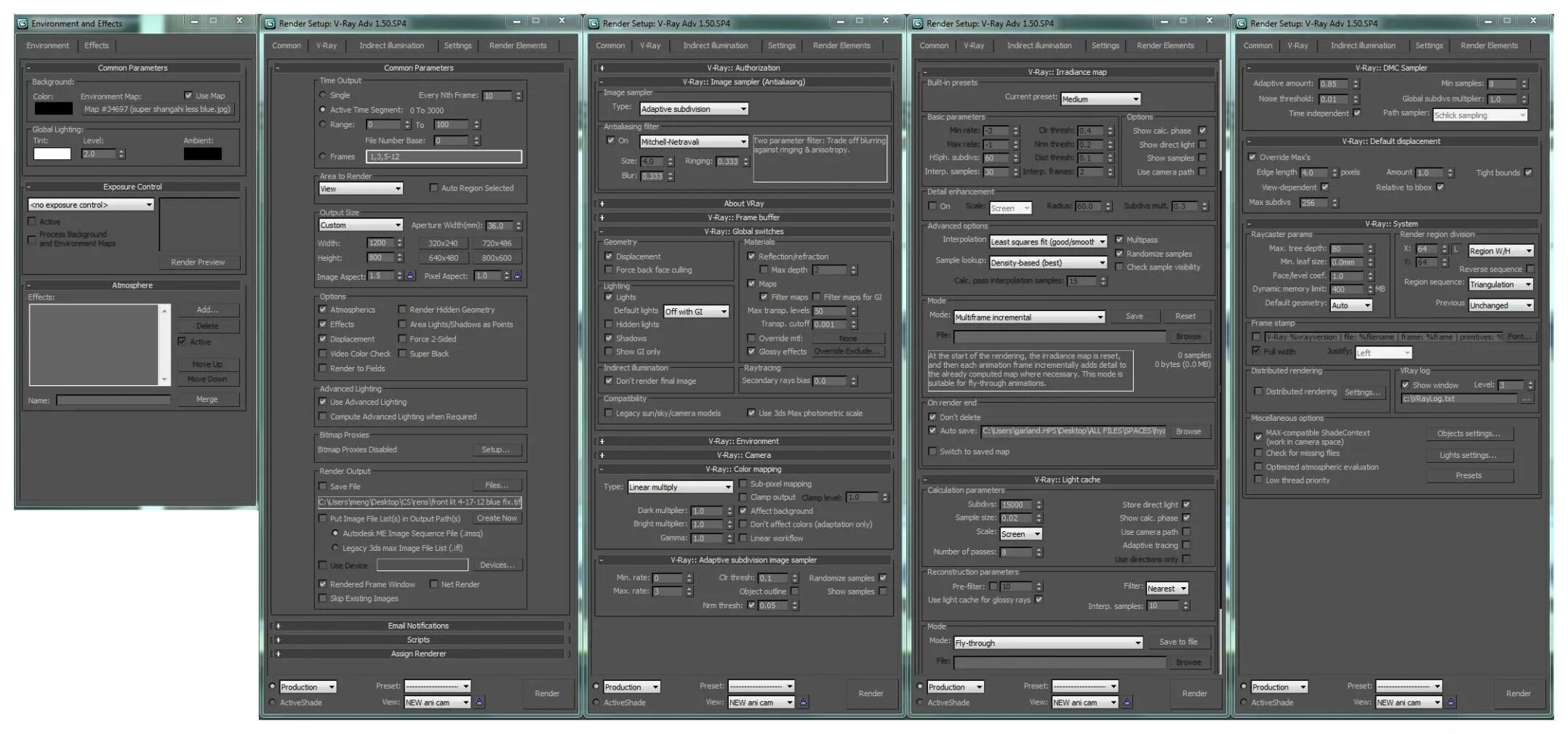 Animations settings