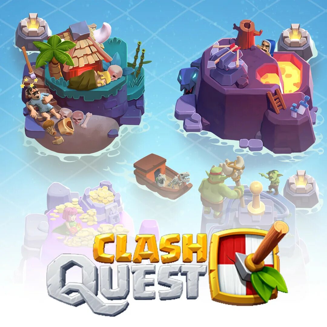 Clash quest supercell. Клэш квест. Clash Quest персонажи. Clash Quest здания дефа. Clash Quest Fan.