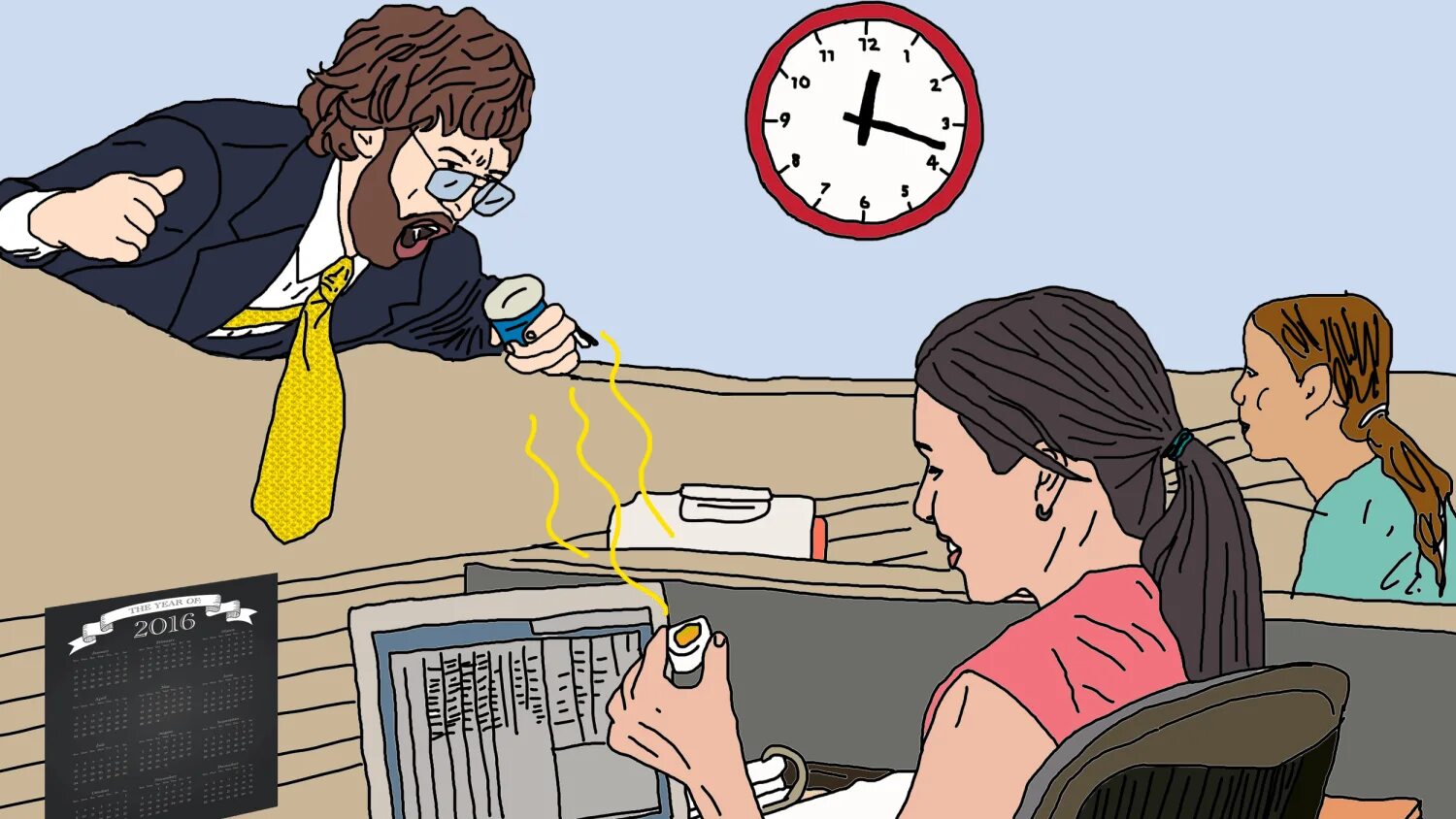 She be late for work because. At work или on work. Bad at work. She is late for work. Irritation at work.