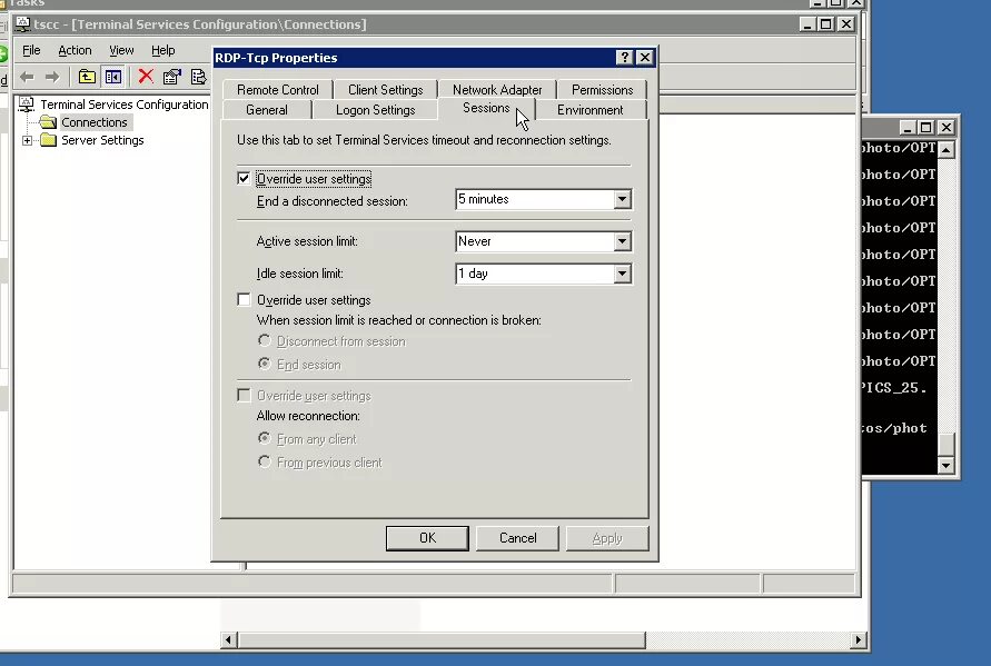 Server 2003 подключение. Windows server 2003. terminal services configuration. windows server 2003 rdp. rdp свойства подключения.