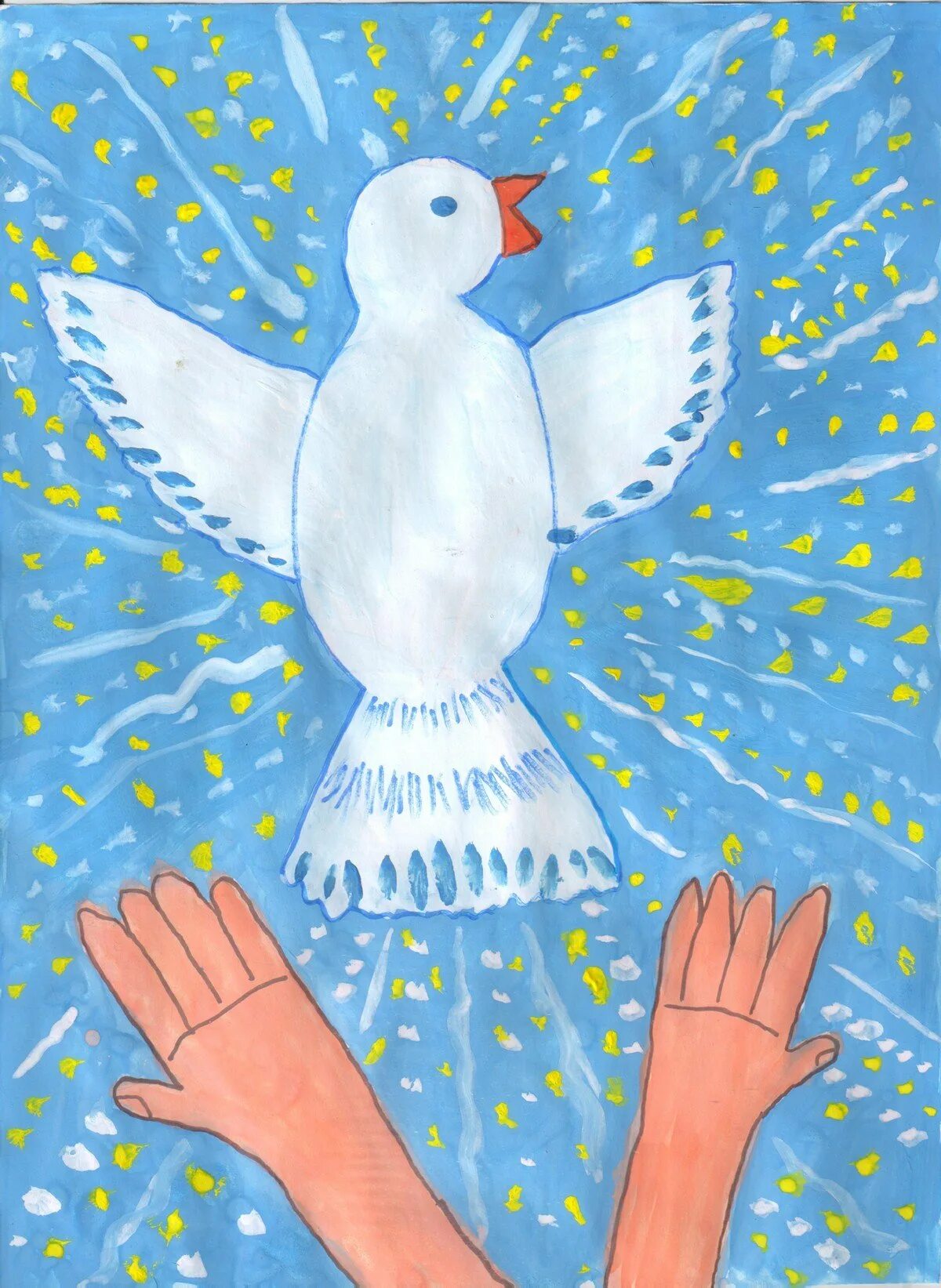 Голубь детский мир. Рисунок миру мир. Рисование голубя в старшей группе.