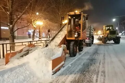 Снегопад уборка снега