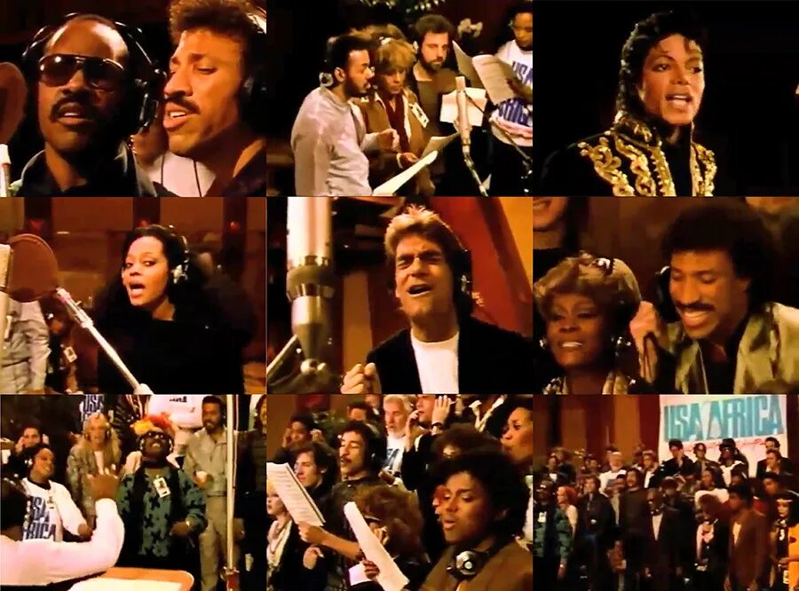 Песня we are the world. Майкл Джексон we are the World. Майкл Джексон 1985 we are the World. Тина Тернер и Майкл Джексон. Сингл «we are the World».