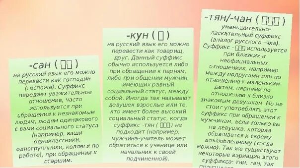 Обращения в Японии. Суффиксы обращения в японском языке. Сан обращение в Японии. Японские суффиксы к имени. Вежливое обращение к девушке