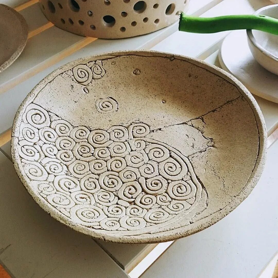 Глиняные тарелочки