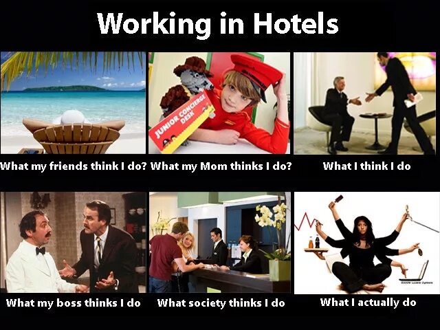 You live in hotel me