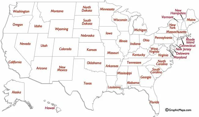 50 Штатов Америки на карте. 50 Штатов США на карте. Штаты США список на карте. Карта Штатов Америки со столицами.
