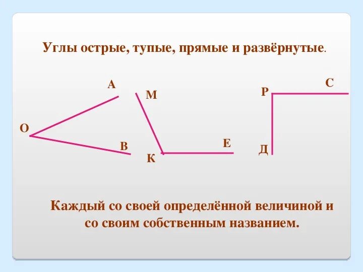 Сравнение углов 5 класс. Как определить тупой острый и прямой угол. сравнение углов измерение углов.