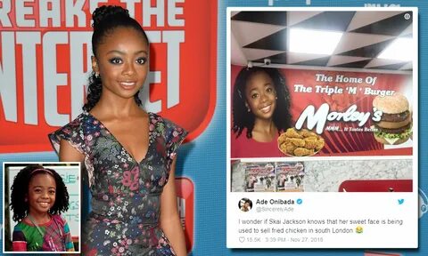 Disney Channel star Skai Jackson discovers her photo is used in a British a...