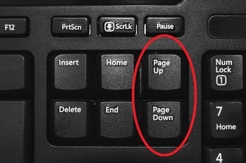 Клавиша Page up. Кнопка Insert. Клавиша Page down. Кнопка Page up.