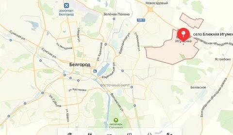 Село ближнее на карте