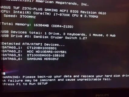 Please backup your data