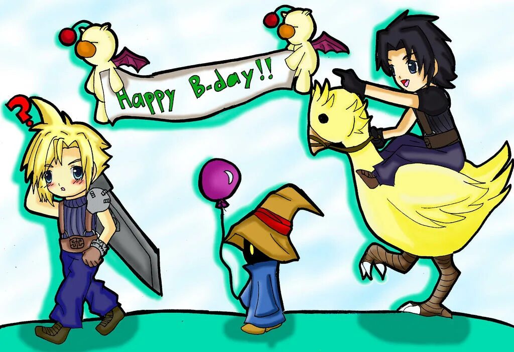 Final Fantasy Happy Birthday. С днем рождения финал фэнтези. Happy Birthday Fantasy. С днем рождения фантази.
