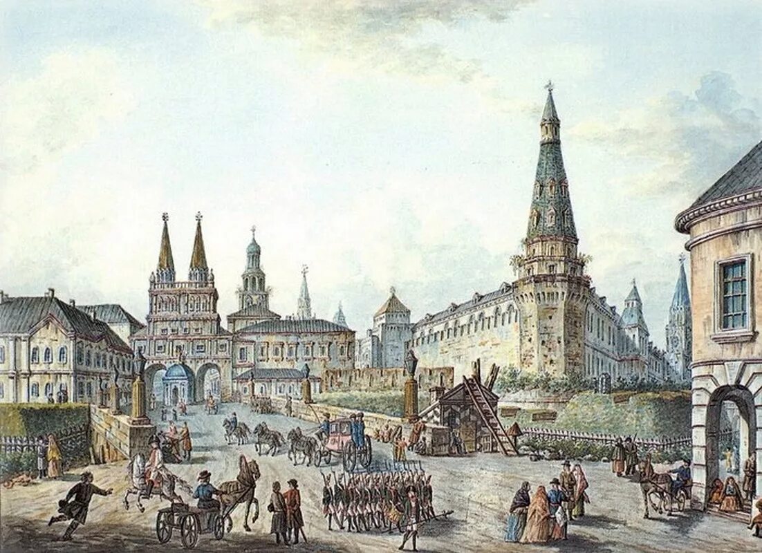 Место россии в 18 веке. Москва 1800 года на картинах Федора Алексеева. Фёдор Яковлевич Алексеев красная площадь в Москве.