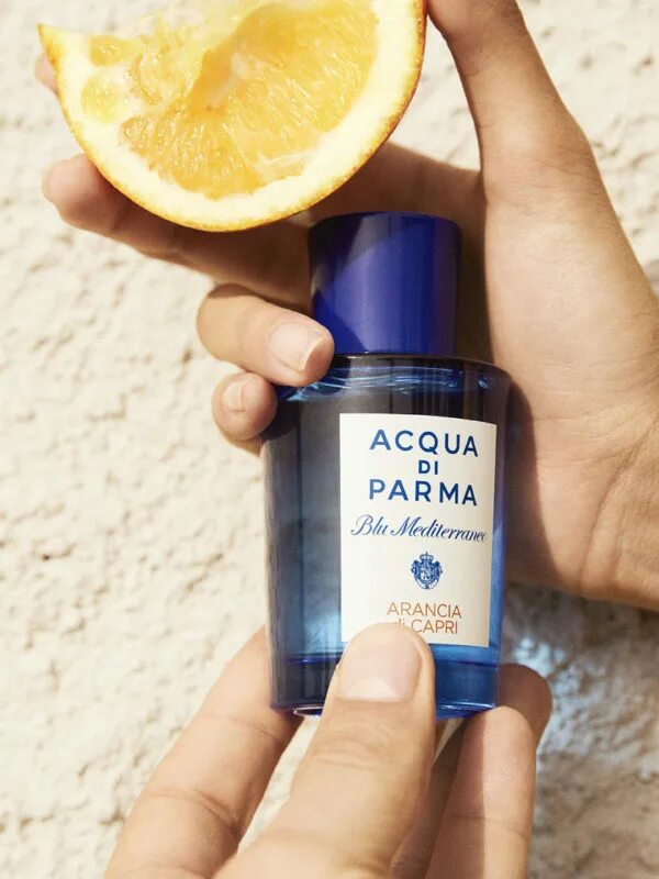 Arancia di Capri acqua di Parma фото красиво. Туалетная вода acqua di Parma Blu Mediterraneo - arancia di Capri.