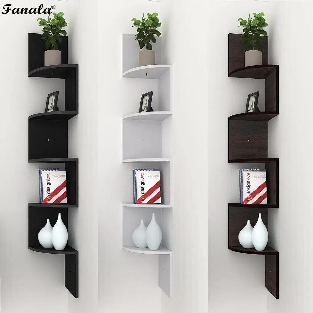 Заказать полочку. Угловая полка Corner Wall Mount Shelf Floating. Оригинальные полочки. Дизайнерские полки настенные. Оригинальные книжные полки.