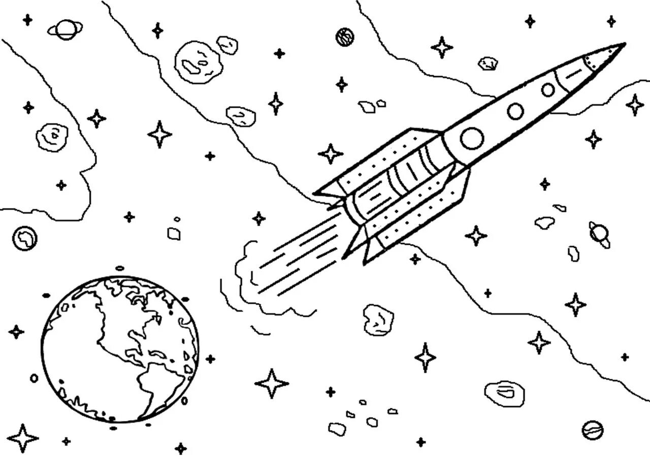 Раскраска. В космосе. Космос раскраска для детей. Ракета раскраска. Раскраски на космическую тему.