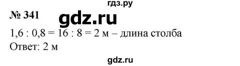Упражнение 341 6 класс