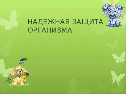 Защита организма у животных