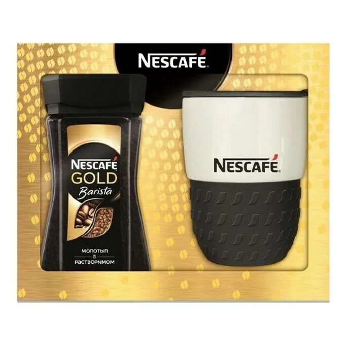 Набор - кофе Nescafe Gold Barista. Подарочный набор Nescafe Barista -. Набор - кофе Nescafe Gold Barista и Кружка. Nescafe° Gold Barista 85. Набор молотого кофе