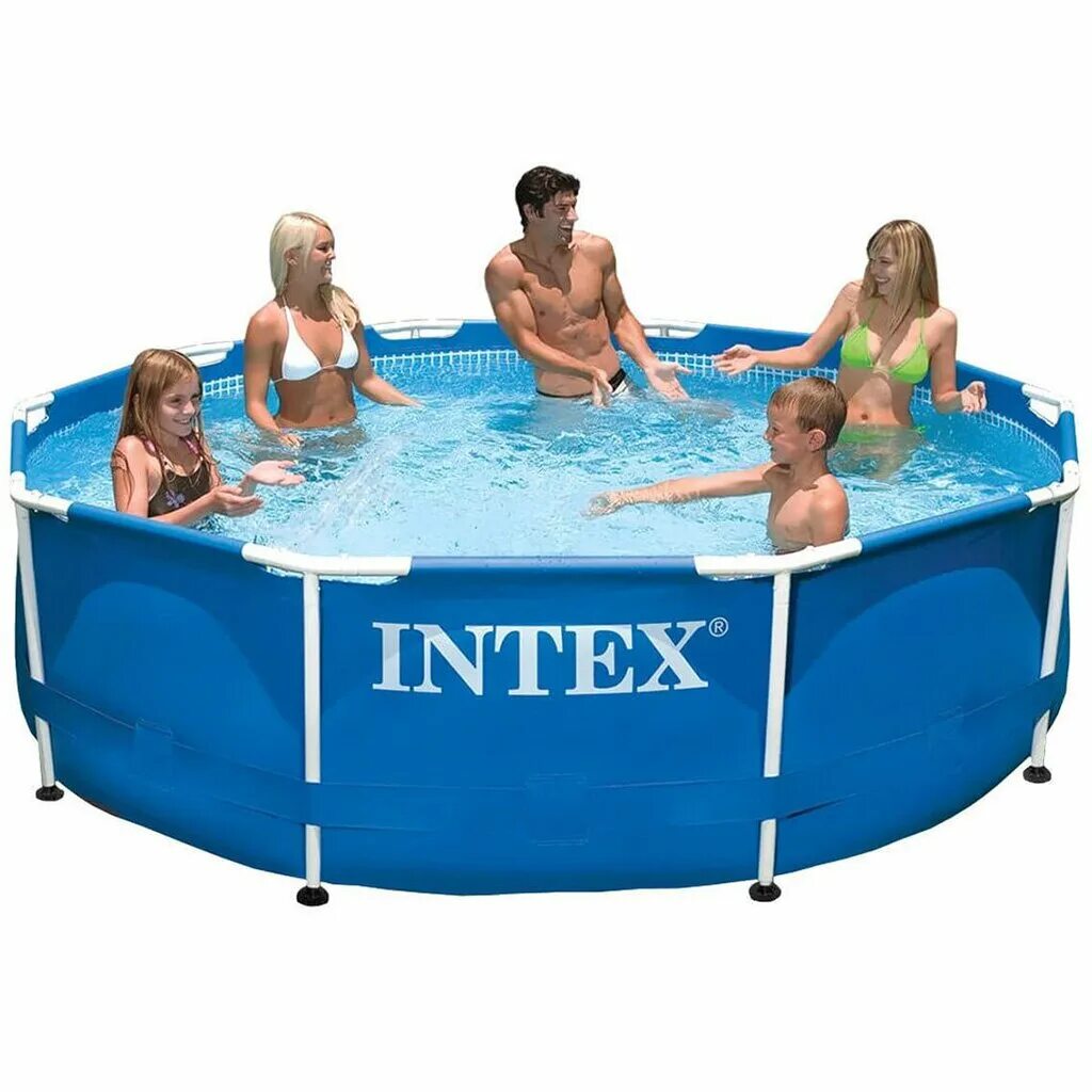 Бассейн каркасный Intex 305 х76 см с фильтр-насосом р20-1030-а. Бассейн каркасный круглый 305х76см. Бассейн Интех каркасный Metal frame Pool. Бассейн каркасный круглый 305х100.