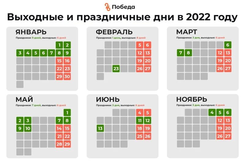 Рабочие дни декабря 2022 года