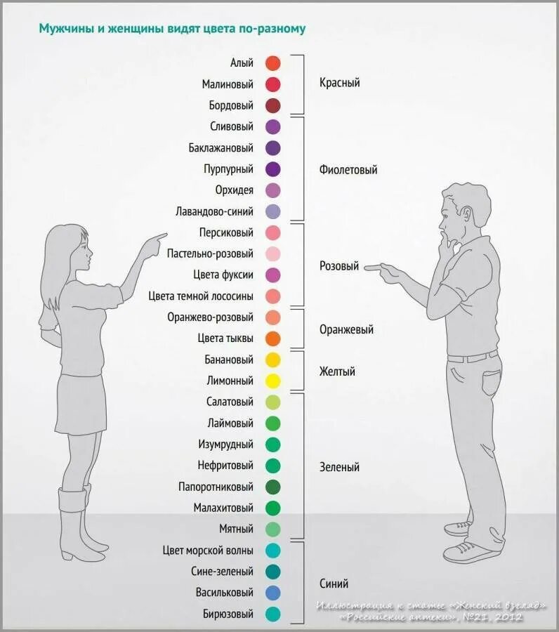 С точки зрения пользователя. Восприятие цветов мужчинами и женщинами. Как воспринимают цвета мужчины и женщины. Как видят цвета мужчины и женщины. Как различают цвета мужчины и женщины.