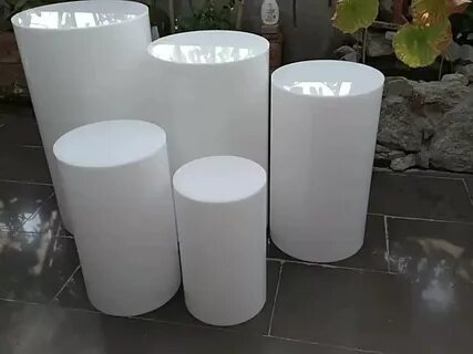 Подставка белая круглая